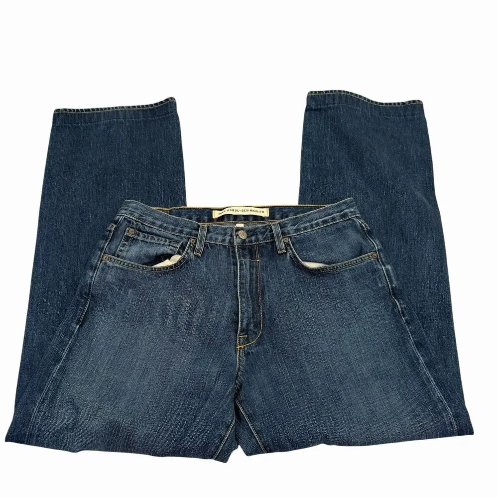 Jake Agave Denimsmith Jeans Waterman Men's 32 Blue Relaxed Mid Rise Straight USA